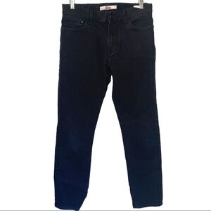Tommy Hilfiger Men’s 31x30” Black Dark Wash Skinny Denim Jeans